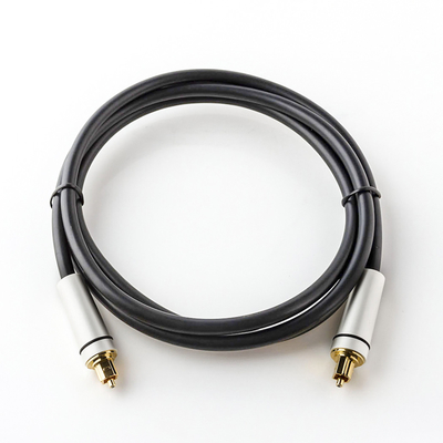 Câble extérieur de Rca de Toslink d'orateur de TV avec le connecteur 24K plaqué par or