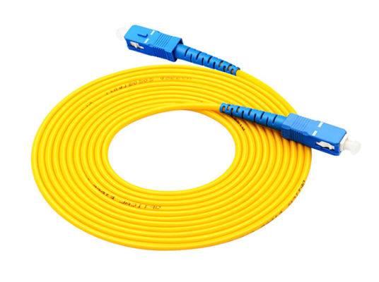La correction optique jaune de fibre de Dual Core attachent OM3 10 GBP 4CH