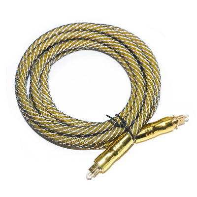 acheter TOSLINK OD7.0 câble tissé plaqué or ports câble numérique haute résolution pour amplificateur audiophile TV 1.8M 3M 5M online manufacture