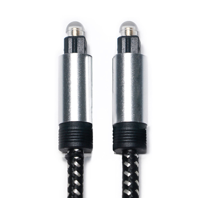 acheter Toslink câble Audio numérique optique câble SPDIF corde tricotée Port de coque plaqué pour lecteur CD Home cinéma barre de son online manufacture