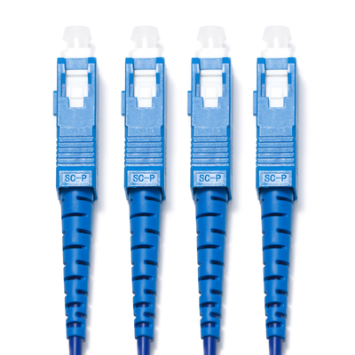 acheter 1310/1550nm bleu SC/SC 4-4 cordon de raccordement optique monocœur à quatre modes OM3 pour caméra de surveillance 3M 5M 8M 15M online manufacture