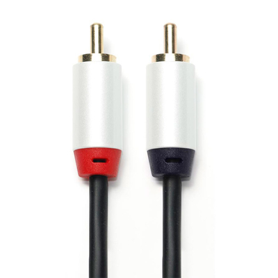 acheter 3,5 millimètres de Digital en métal plaqué blanc Shell Golden Connector du câble 2/1 audio 1M 2M 3M RCA pour l'audio de voiture de Soundbar online manufacture