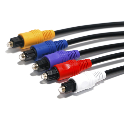acheter Connecteur en plastique de couleur du câble audio numérique optique de câble de RCA 1.5m - 5m pour le lecteur de CD de DVD online manufacture