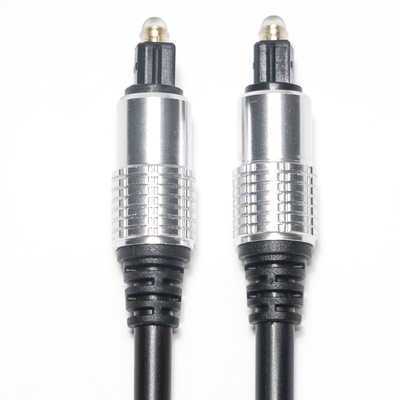 acheter Débouché d'usine en aluminium noir de bruit de haute fidélité de PVC OD5.0 Shell Plated Gold Ports de câble audio de Toslink pour l'amplificateur Soundbar online manufacture