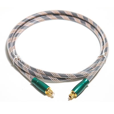 acheter Câble numérique optique Toslink corde tricotée plaqué or 4K Connecotr haute qualité sonore HiFi 1.2M 2M pour amplificateur online manufacture