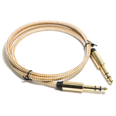 acheter Guita String RCA Audio Cable 6.35MM Corde Tricotée Fine Metal Interface 0.8M online manufacture