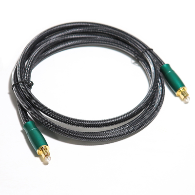 acheter Coquille en métal de vert olive de câble audio optique de Digital de sortie d'usine avec le filet tissé 0.8M 1.2M online manufacture