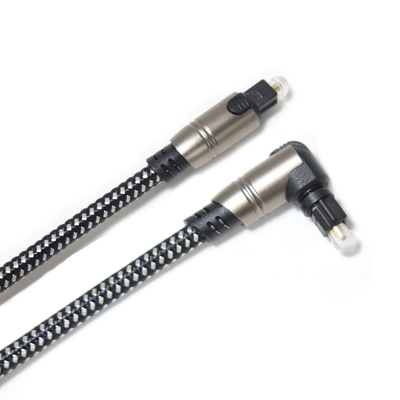 acheter Corde tricotée par câble audio optique de Toslink de 90 degrés OD5.0 pour la barre de son 5M online manufacture