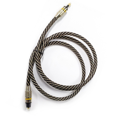acheter OD4.0 Toslink câble audio numérique optique en nylon jaune tressé câble audio coaxial pour barre de son online manufacture