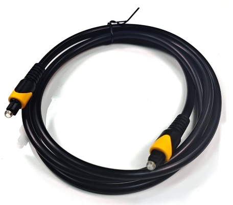 acheter Toslink câble optique orange noir OB6.0 6MHz PVC plaqué Connecteur doré pour télévision de cinéma à domicile online manufacture