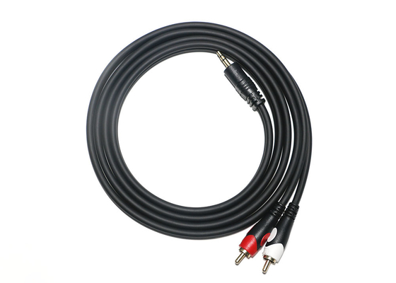 acheter Double câble d'audio de la tête 2rca, TV DVD Digital 3,5 millimètres de câble d'audio online manufacture