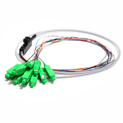SC APC 12core Fanout Fiber Optique Pigtail SM Simplex 1.5 M Fiber Optique Pigtail/planaire Lightwave Circuit splitter