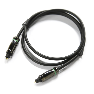 Câble audio optique TOSLINK résistant à la corrosion Câble noir OD6.0mm pour DVD Blu-Rays