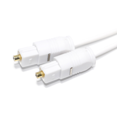 Sortie d'usine câble Audio optique numérique blanc Toslink SPDIF Ultra-mince pour la maison barre de son Mini CD