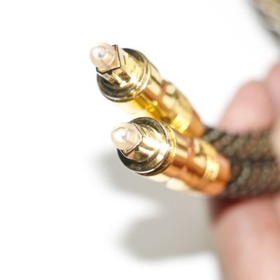 TOSLINK OD7.0 câble tissé plaqué or ports câble numérique haute résolution pour amplificateur audiophile TV 1.8M 3M 5M
