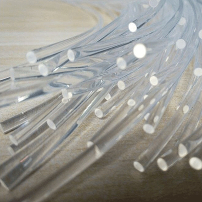 Fibre optique en plastique du noyau 0.25mm-10mm du câble d'interface PMMA de fibre de FTTH transparente pour la date/signal de transmission