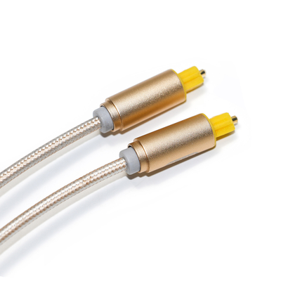 Connecteur de coque en plastique de câble numérique Toslink tressé OD4.0 pour barre de son 1.8M 2.4M 3M