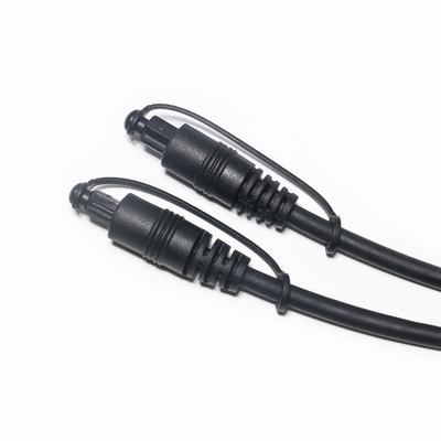 Tout nouveau Hifi Sound Toslink câble Audio numérique optique S/PDIF plaqué or connecteur noir PVC 1.5M 2.4M 3M