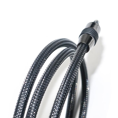 Sortie d'usine tout nouveau câble numérique Audio Toslink en Nylon tressé OD4.0 connecteur plaqué or en métal