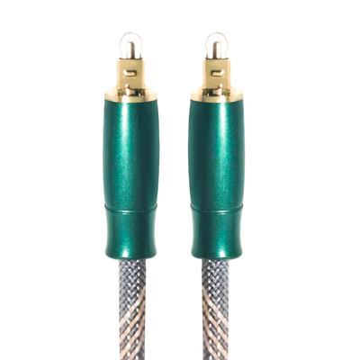 Câble numérique optique Toslink corde tricotée plaqué or 4K Connecotr haute qualité sonore HiFi 1.2M 2M pour amplificateur