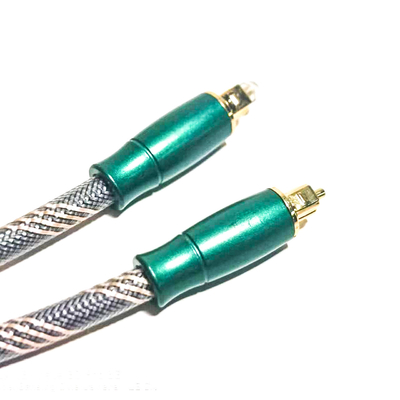 Câble numérique optique Toslink corde tricotée plaqué or 4K Connecotr haute qualité sonore HiFi 1.2M 2M pour amplificateur