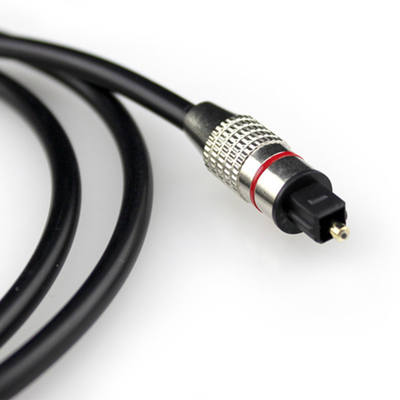 Câble Audio optique numérique TOSLINK connecteur doré en métal plaqué pour lecteur CD Home cinéma 1M/2M/3M