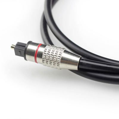 Câble Audio optique numérique TOSLINK connecteur doré en métal plaqué pour lecteur CD Home cinéma 1M/2M/3M