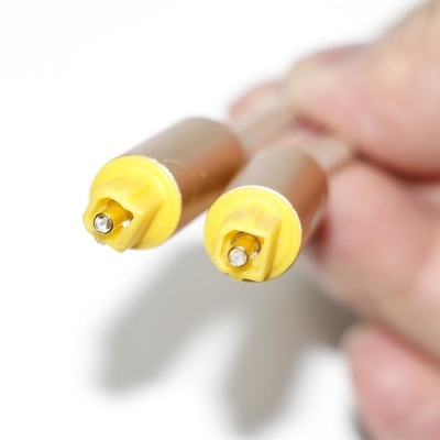 Corde tricotée Toslink avec coque en métal givré plaqué OD4.0 prise pour haut-parleur de voiture barre de son de câble numérique