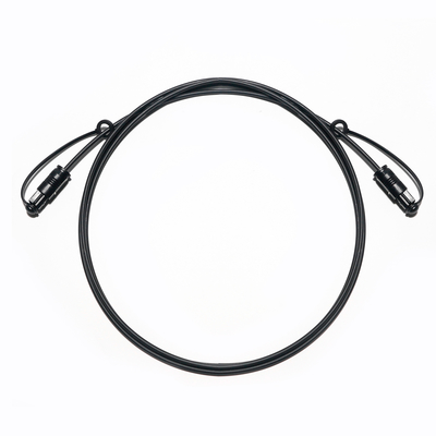 Sortie d'usine câble audio optique Toslink PMMA PVC noir avec capuchon anti-poussière extra fin pour barre de son