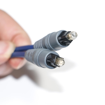 Toslink Audio fibre optique câble bleu Spdif plastique carré Soket 1.0mm PMMA 1M 2M pour TV lecteur CD