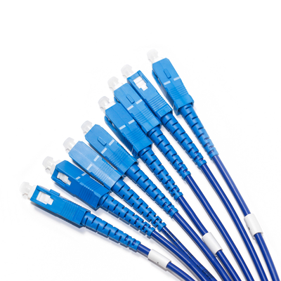 1310/1550nm bleu SC/SC 4-4 cordon de raccordement optique monocœur à quatre modes OM3 pour caméra de surveillance 3M 5M 8M 15M