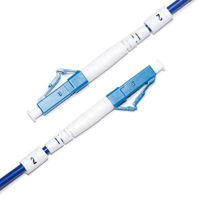 SC LC Cordon de brassage fibre optique Multimode Dual-Core OM3 4/4 10G pour Survailiance WLAN LAN