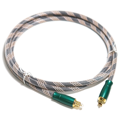 Câble numérique optique Toslink corde tricotée plaqué or 4K Connecotr haute qualité sonore HiFi 1.2M 2M pour amplificateur