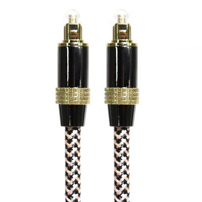 Toslink Didital Câble Optique OD5.0 Or 4K Port Corde Tissée Son HiFi Pour Home Cinéma Soundbar