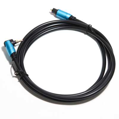 TOSLINK bleu numérique Audio Fiber optique aluminium coque métallique amplificateur connecté pour caisson de basses haut-parleur barre de son 0.8M