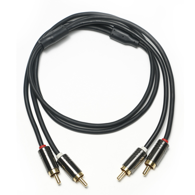 Câble Audio numérique RCA 3.5MM coque en alliage d'aluminium noir plaqué PVC qualité pour barre de son 0.5M connecteur pour Mini barre de son