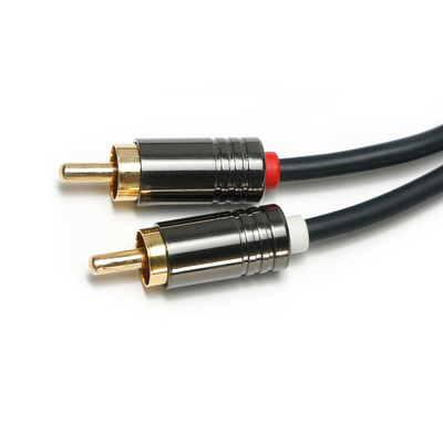 Câble Audio numérique RCA 3.5MM coque en alliage d'aluminium noir plaqué PVC qualité pour barre de son 0.5M connecteur pour Mini barre de son