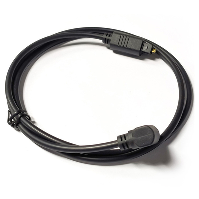 prise de courant Toslink câble Audio numérique noir OD4.0 Interface carrée 90 ° 0.5M pour mini barre de son lecteur