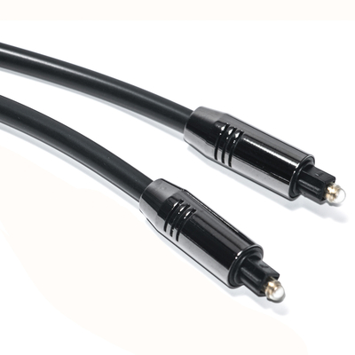 Câble Audio Optique Toslink OD5.0 Noir Alliage D'aluminium Optique PVC plaqué or Ports Coût Performance Pour Barre De Son À La Maison
