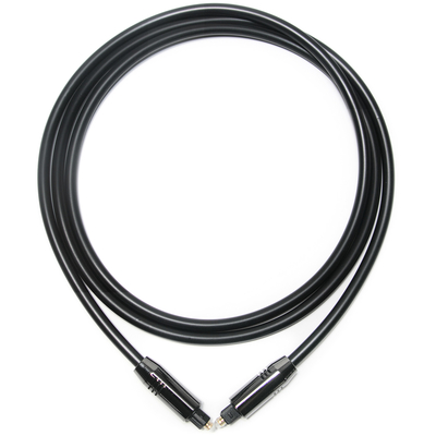 Câble Audio Optique Toslink OD5.0 Noir Alliage D'aluminium Optique PVC plaqué or Ports Coût Performance Pour Barre De Son À La Maison