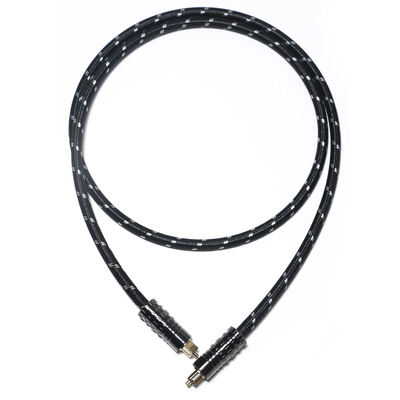 Câble Audio optique numérique Toslink OD5.0 corde tricotée plaquée avec coque texturée noire pour barre de son amplificateur 1.5M 3M 5M