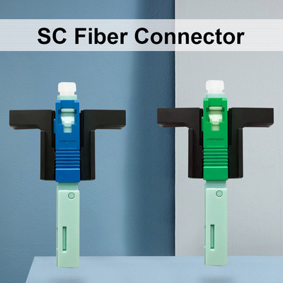 Connecteur manuel réutilisable pour les réseaux FTTH standard SC poli APC/UPC