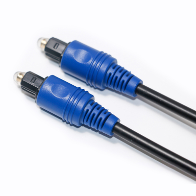 Prix ​​​​usine tout nouveau câble à fibre optique numérique Toslink corde en PVC plaqué bleu Shell HiFi Sound pour Home Cinéma