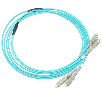 [Sortie d'usine] Cordon de raccordement à fibre optique SC/SC OM3 Mode multiple 2/2 OD 2.0/3.0mm Gigabit 10G pour réseau WLAN
