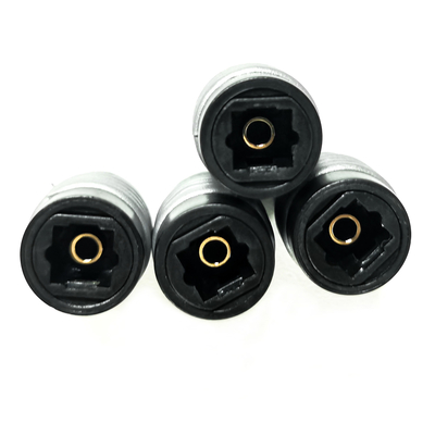 Câble Audio Optique Toslink Femelle Jack Extension Câble Coupleur Connecteur Adaptateur, Noir