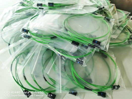 Adaptateur femelle de câble vert olive de contournement de boucle de fibre optique de 22 cm pour BGM Mercedes