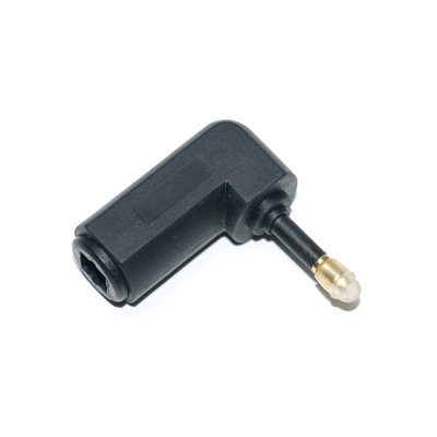 Toslink Optique 90 Degrés Adaptateur D'extension De Câble Audio À Angle Droit Convertisseur Audio Stéréo 360 Rotation
