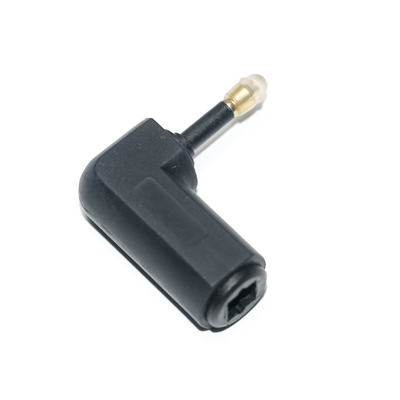 Toslink Optique 90 Degrés Adaptateur D'extension De Câble Audio À Angle Droit Convertisseur Audio Stéréo 360 Rotation