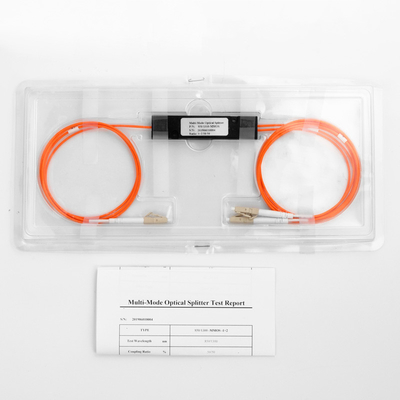 Fibre Optique Splitter Couplage Ratio LC/UPC 1x2 FBT Coupleur 1*2 FBT Multimode 850/1310nm 50/125 MM 50/50
