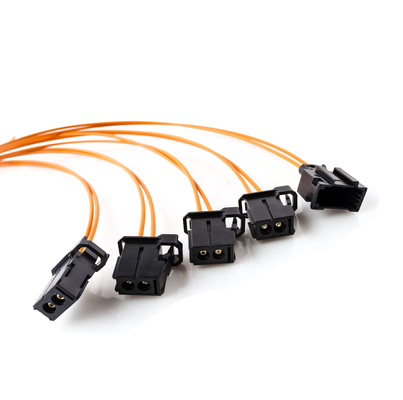Adaptateur femelle orange de contournement de boucle de fibre optique MOST pour Mercedes BGM